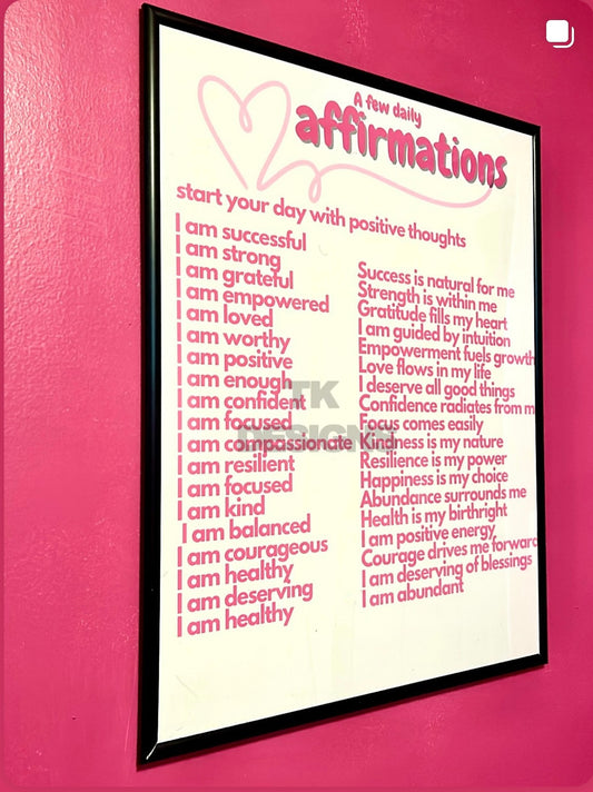 Affirmations Wall Photo