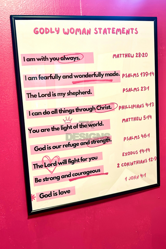 Godly Woman Statements